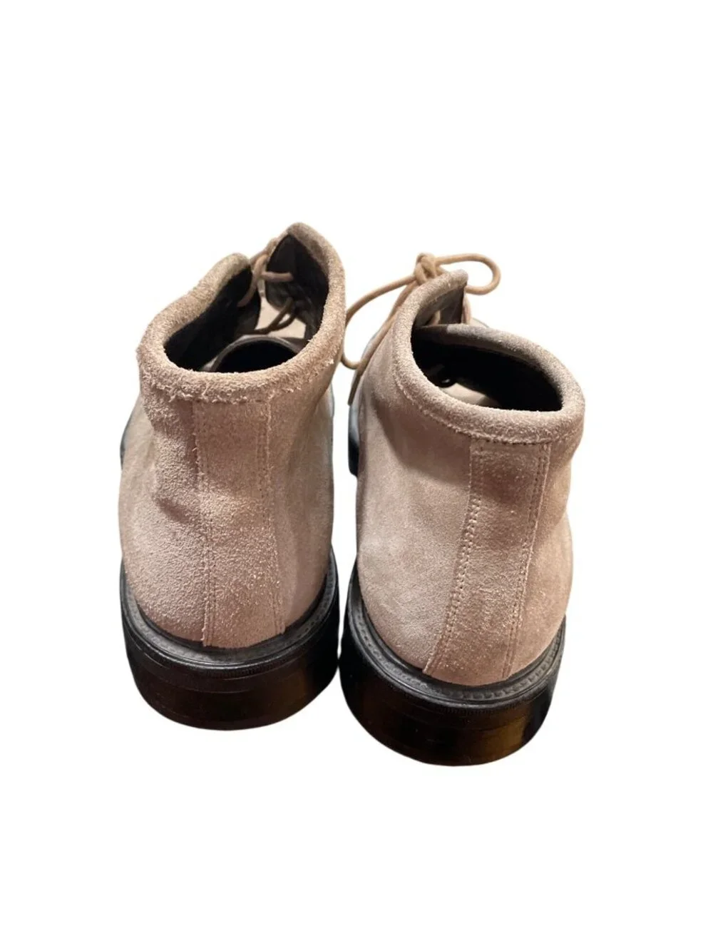 BachRach Mens beige leather suede chukka ankle boots sz 8.5 SKU 10-476